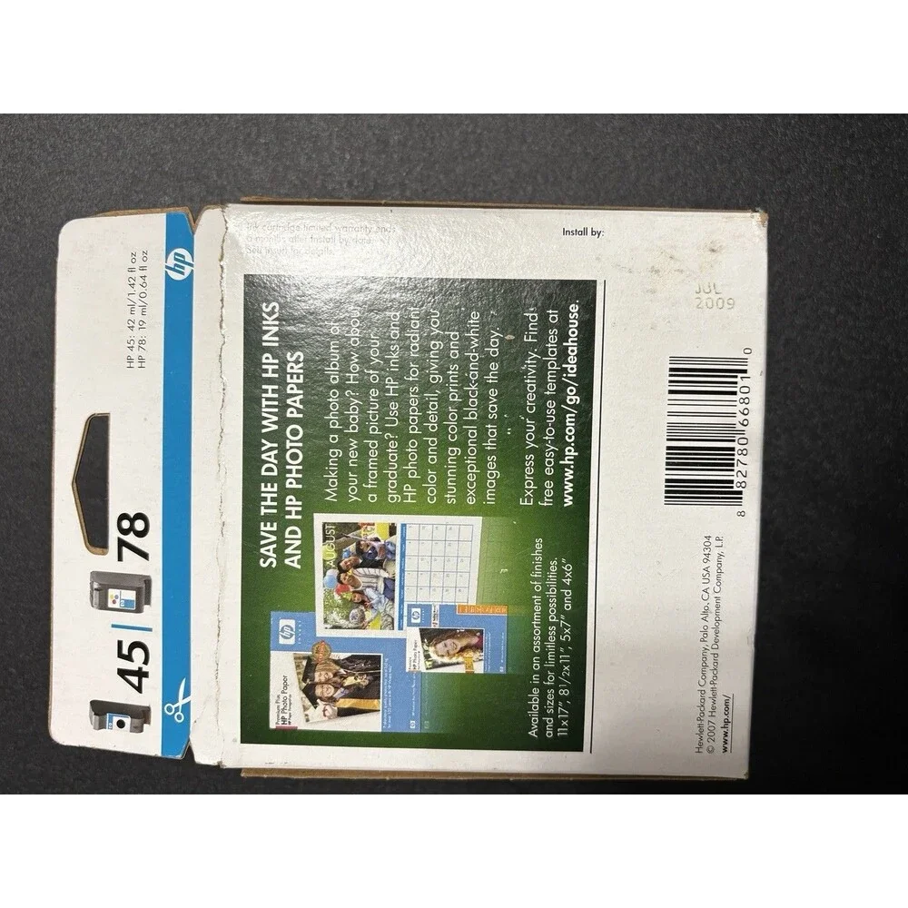 HP Two pack toner - 45 black and 78 tri-color